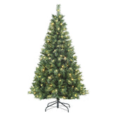 Salcar Artificial Christmas Tree with LED Lighting, Artificial Christmas Tree with LED, Christmas Decoration Christmas Tree with Christmas Tree Stand